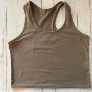 Brown Crop Top Sz L